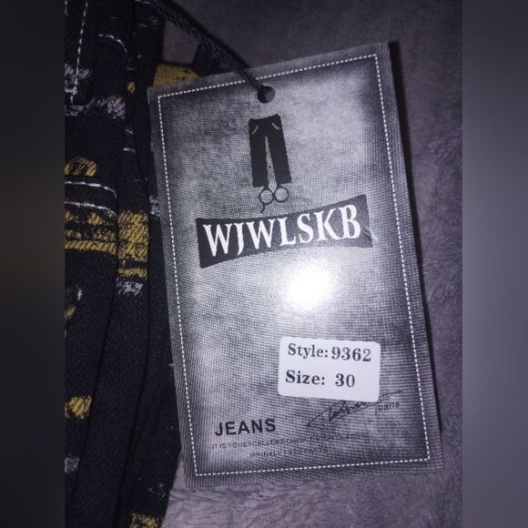 WJWLSKB Slim Fit Men's Jeans, Ripped Stretch Jeans Denim Pants Size 30x27 NWT - Picture 11 of 13